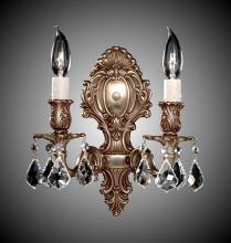 American Brass & Crystal WS9422-A-01G-PI - Two Light Wall Sconce